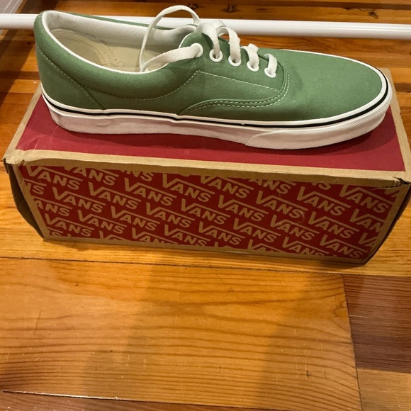 Vans Men's Mint Green Canvas Sneakers - Picture 1 of 3
